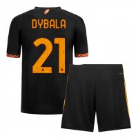 AS Roma Paulo Dybala #21 Kolmas Peliasu Lasten 2023-24 Lyhythihainen (+ Lyhyet housut)